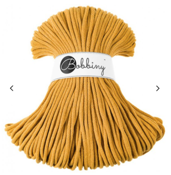 Bobbiny Flechtkordel 5 mm - Mustard